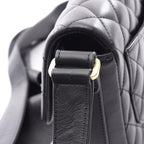 Chanel Shoulder Bag Quilted Ruffles Black Lambskin — view 8
