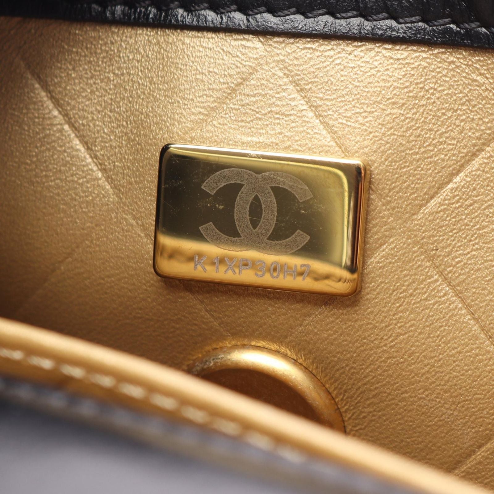 Chanel Shoulder Bag Quilted Black Lambskin Chain — view 5