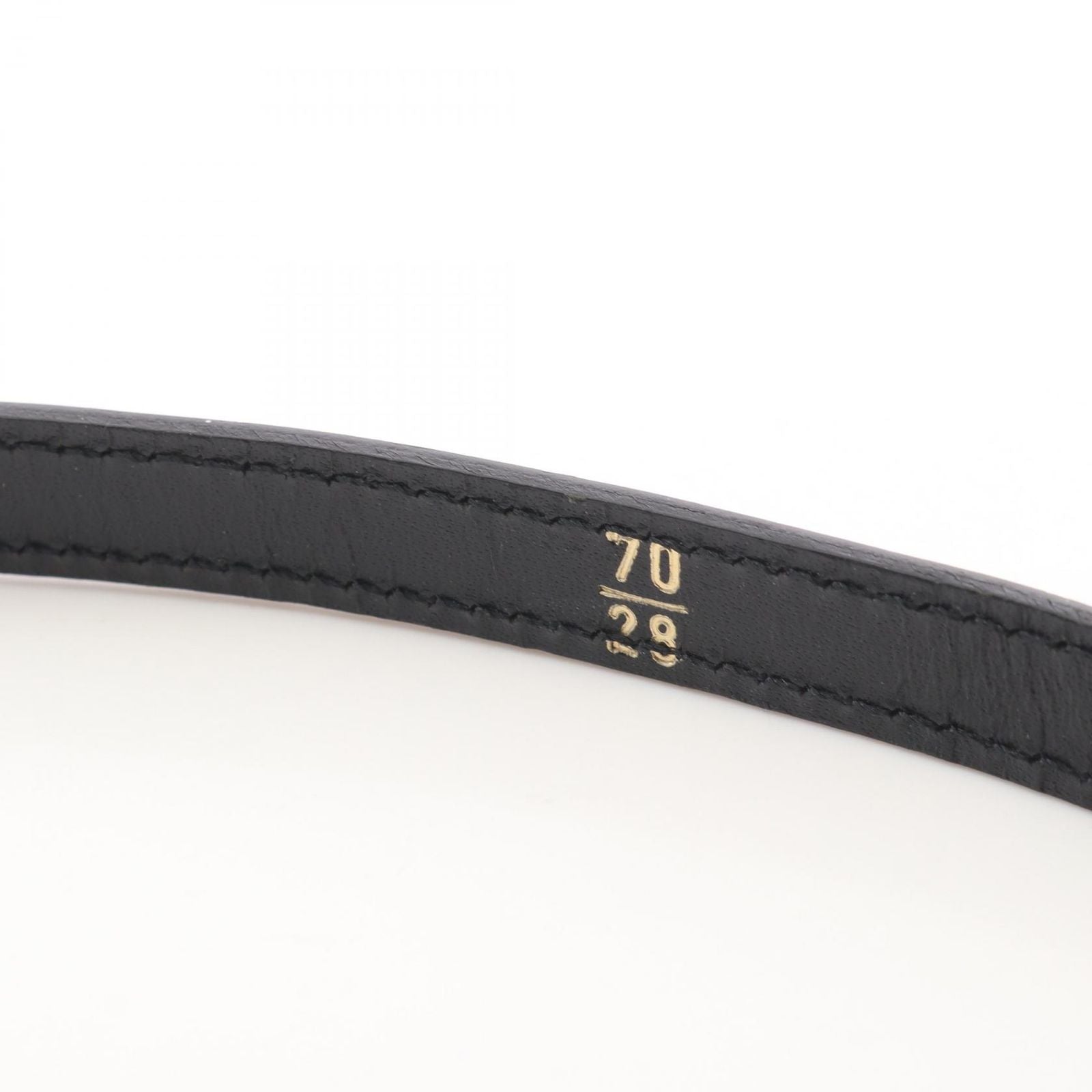 Chanel Belt Logo Plate Leather — view 5