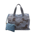 Hermes Tote Chevo en Camouflage Blue Black Canvas