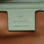 Gucci Shoulder Bag GG Marmont Quilted Small Light Green Exotic Cles the Chain — view 4