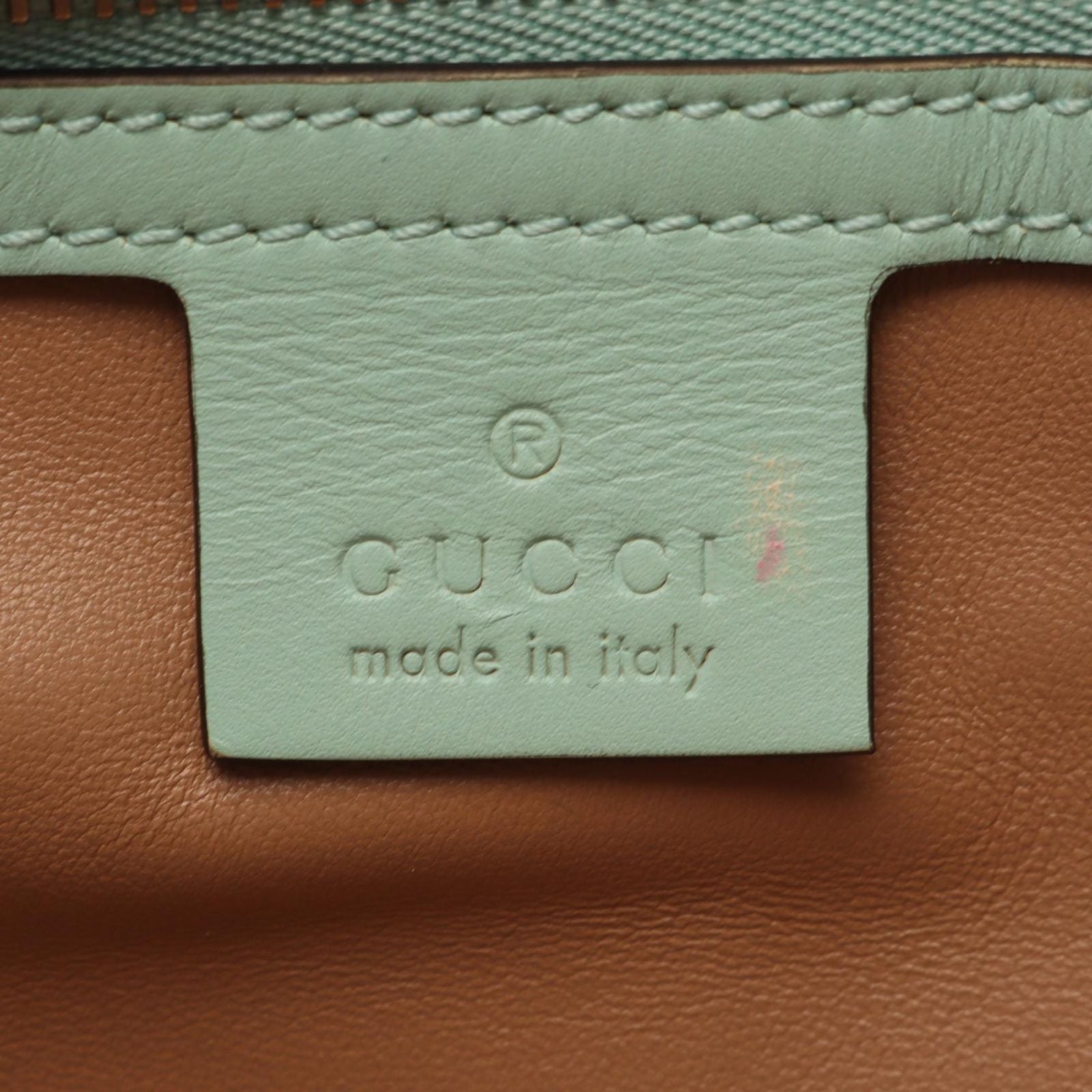 Gucci Shoulder Bag GG Marmont Quilted Small Light Green Exotic Cles the Chain — view 4