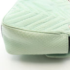 Gucci Shoulder Bag GG Marmont Quilted Small Light Green Exotic Cles the Chain — view 9