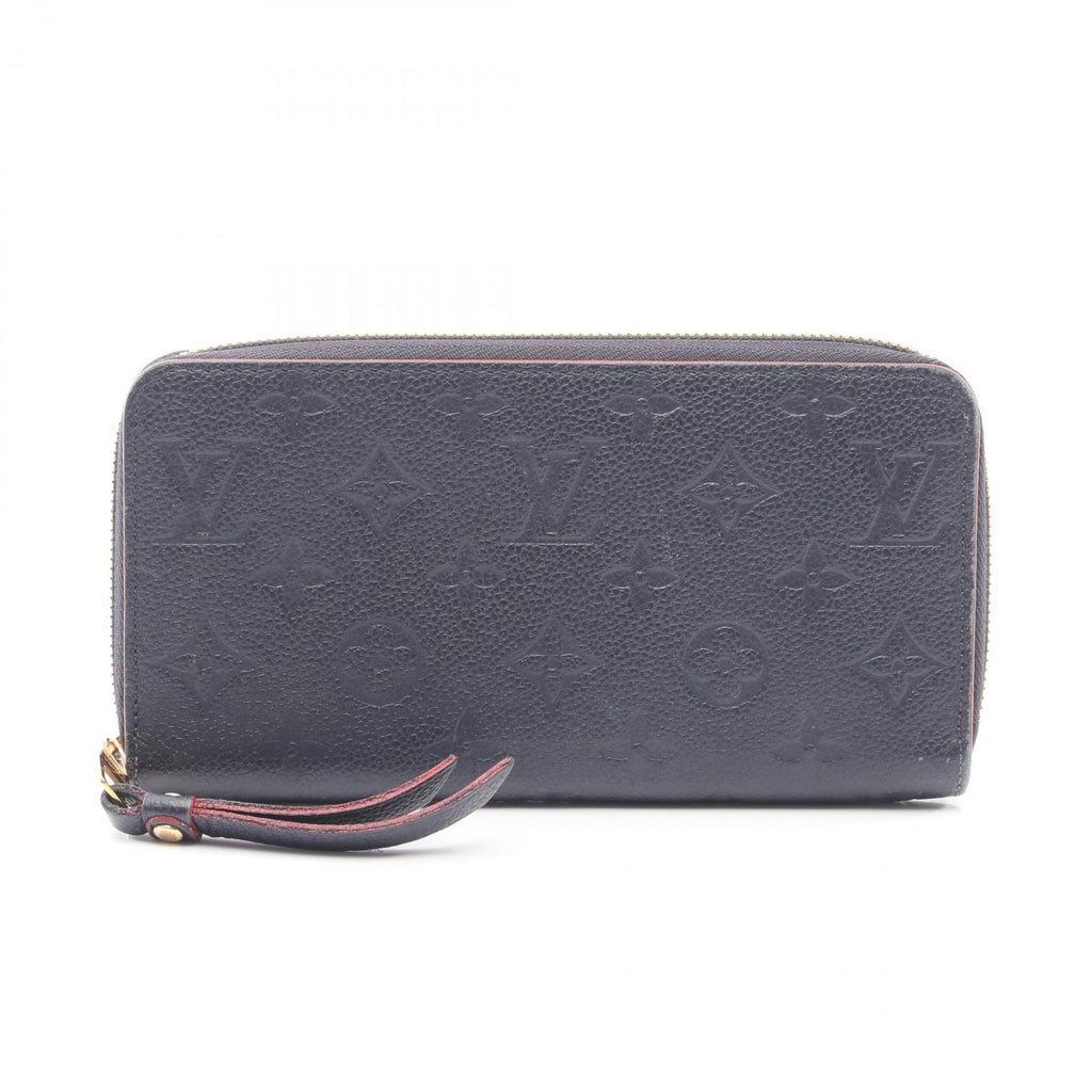 Louis Vuitton Round Wallet Zippy Monogram Empreinte Marine Leather