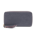 Louis Vuitton Round Wallet Zippy Monogram Empreinte Marine Leather