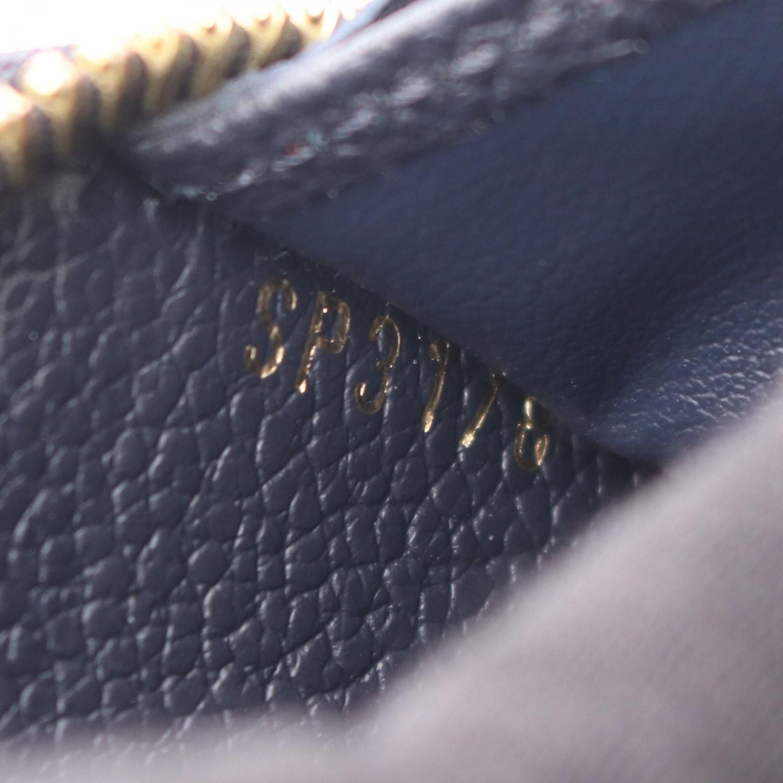Louis Vuitton Round Wallet Zippy Monogram Empreinte Marine Leather — view 5