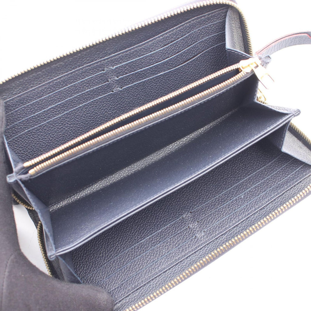Louis Vuitton Round Wallet Zippy Monogram Empreinte Marine Leather — view 3
