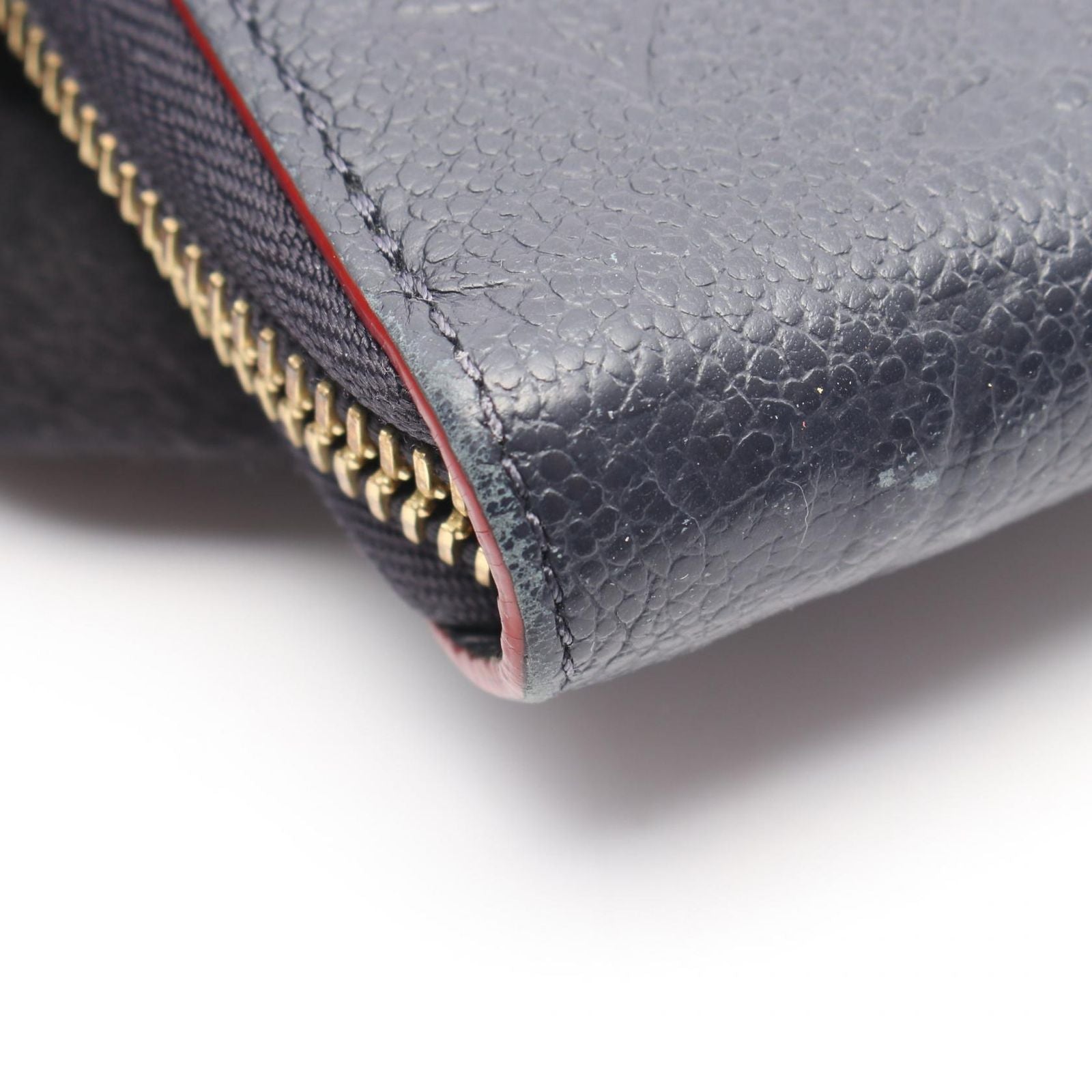 Louis Vuitton Round Wallet Zippy Monogram Empreinte Marine Leather — view 6