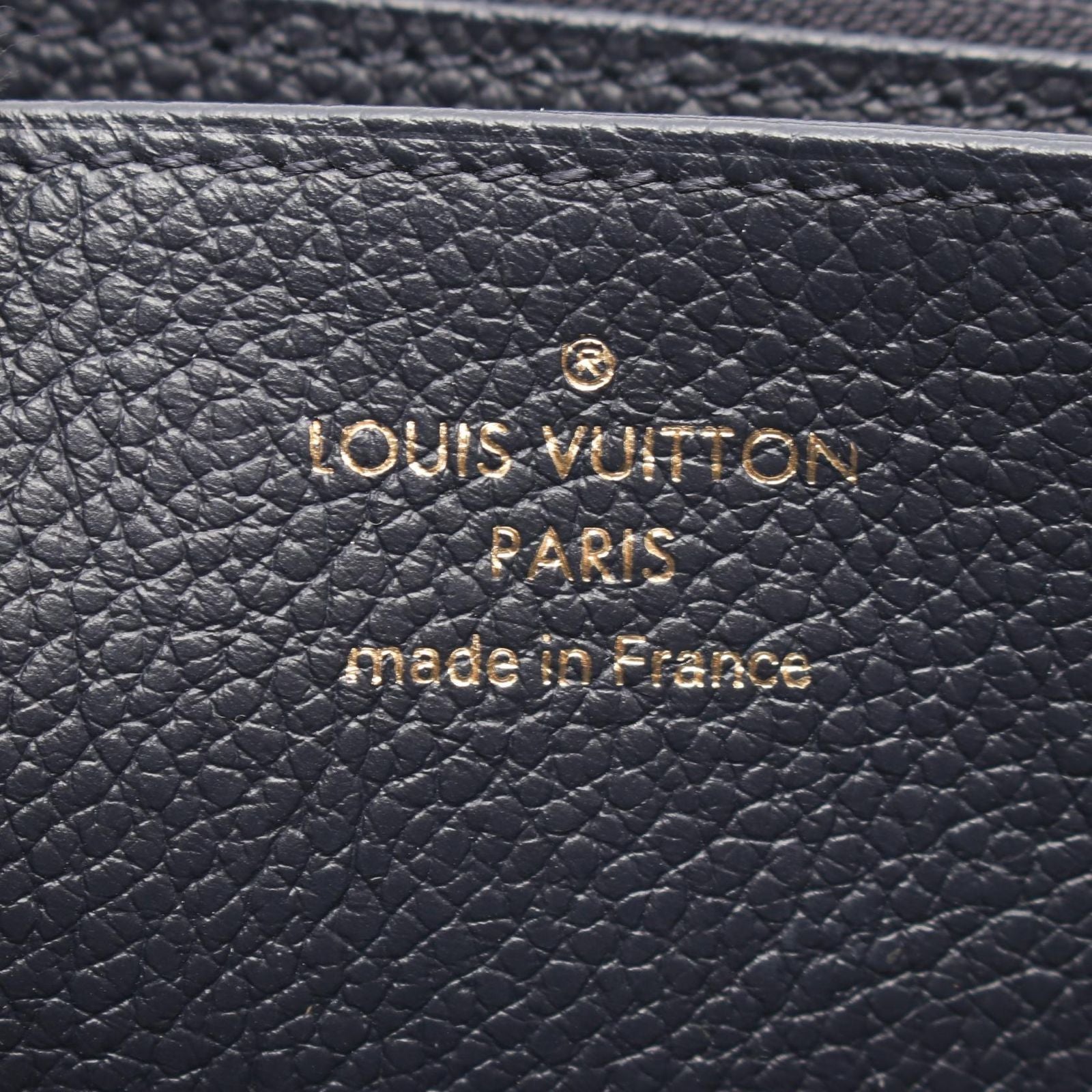 Louis Vuitton Round Wallet Zippy Monogram Empreinte Marine Leather — view 4