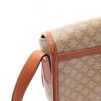Celine Shoulder Bag Triomphe Beige Canvas Leather — view 8