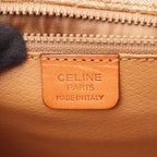 Celine Shoulder Bag Triomphe Beige Canvas Leather — view 4