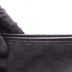 Gucci Shoulder Bag GG Pattern Abbey Black Nylon Leather — view 8