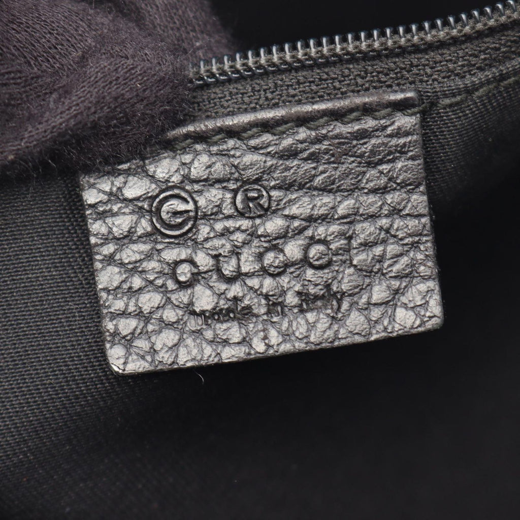 Gucci Shoulder Bag GG Pattern Abbey Black Nylon Leather — view 4