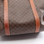 Celine Handbag Macadam Dark Brown Canvas Leather Mini Boston — view 9