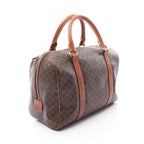 Celine Handbag Macadam Dark Brown Canvas Leather Mini Boston — view 2
