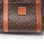 Celine Handbag Macadam Dark Brown Canvas Leather Mini Boston — view 8