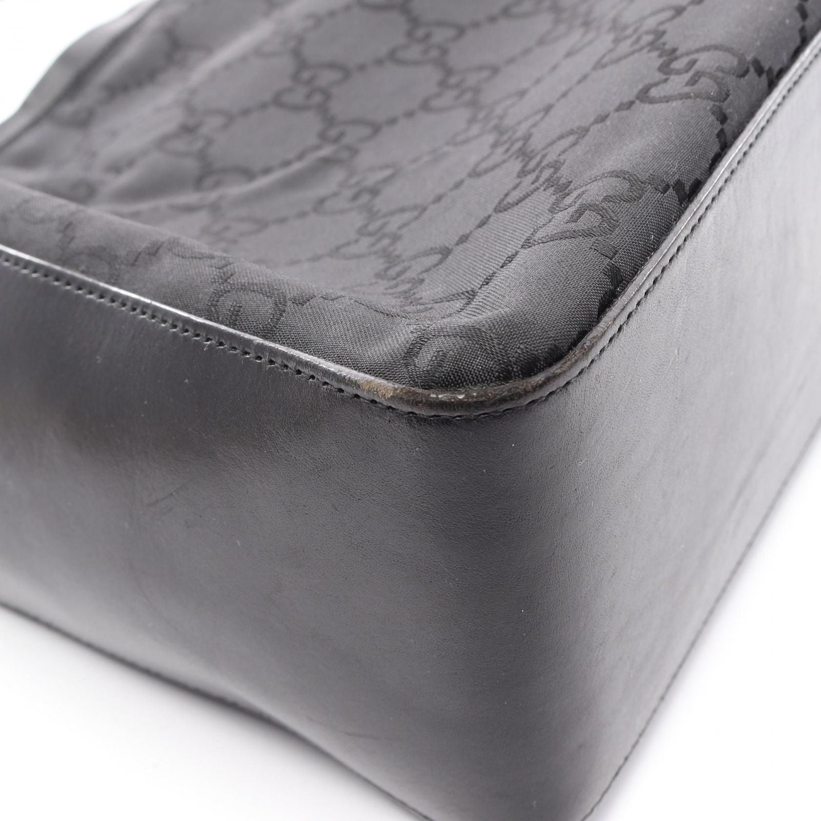 Gucci Shoulder Bag GG Pattern 001 Black Nylon — view 9