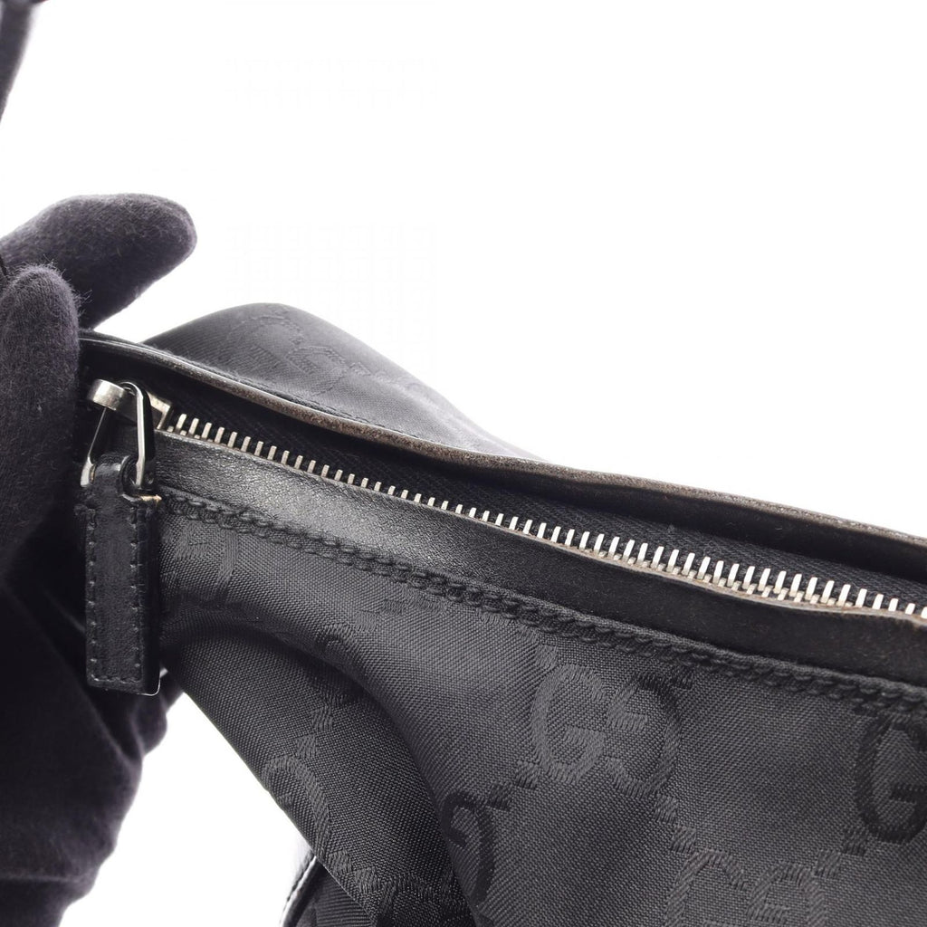 Gucci Shoulder Bag GG Pattern 001 Black Nylon — view 5