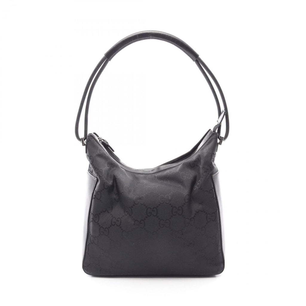 Gucci Shoulder Bag GG Pattern 001 Black Nylon