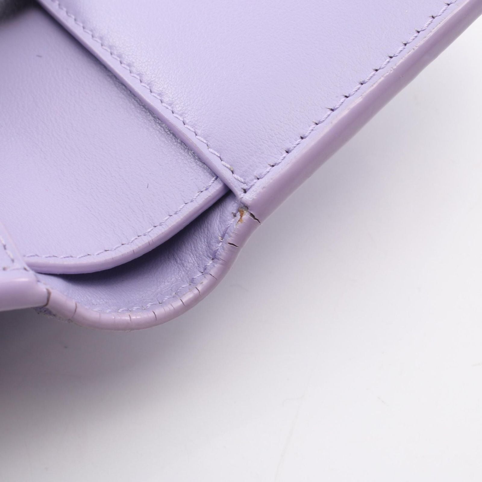 Bottega Veneta Bifold Wallet Small Cassette Maxi Intrecciato Purple Leather — view 8