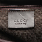 Gucci Tote Bamboo GG Pattern 002 Dark Brown Canvas — view 4