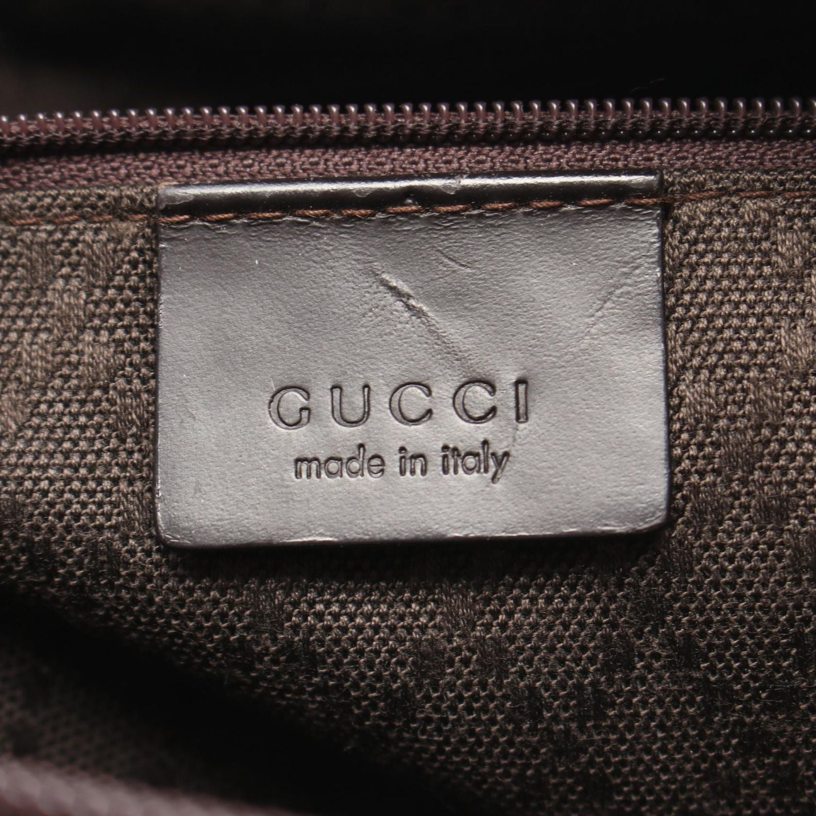 Gucci Tote Bamboo GG Pattern 002 Dark Brown Canvas — view 4