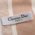 Dior Scarf Mizza Oblique Ribbon Beige Silk — view 4