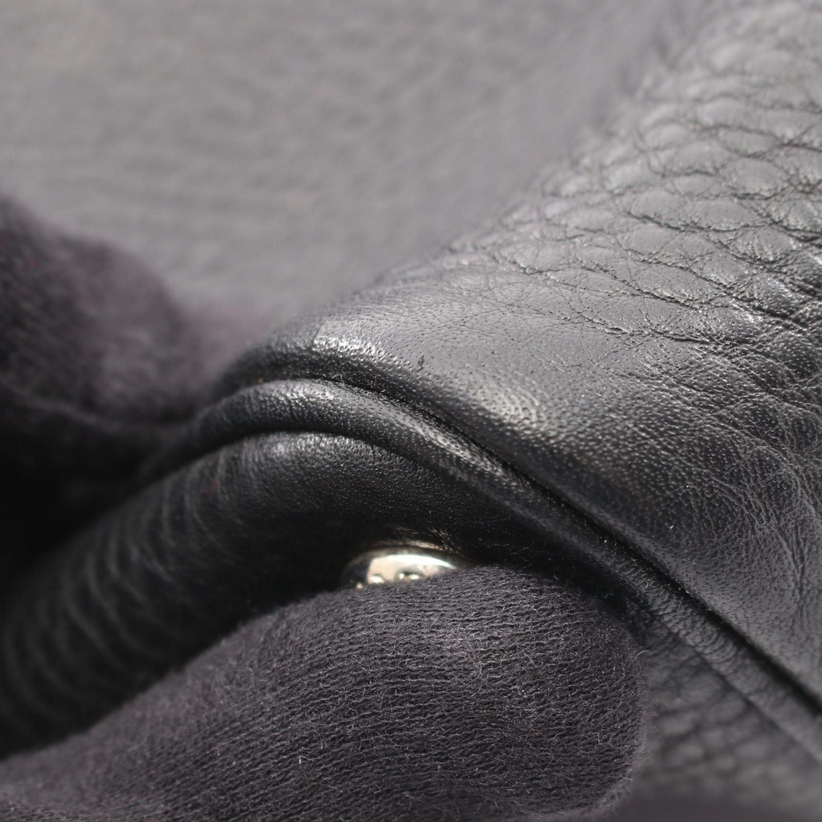 Prada Tote Triangle Logo 2-Way Black Leather — view 7