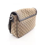 Gucci Shoulder Bag GG Canvas Beige Dark Brown — view 2