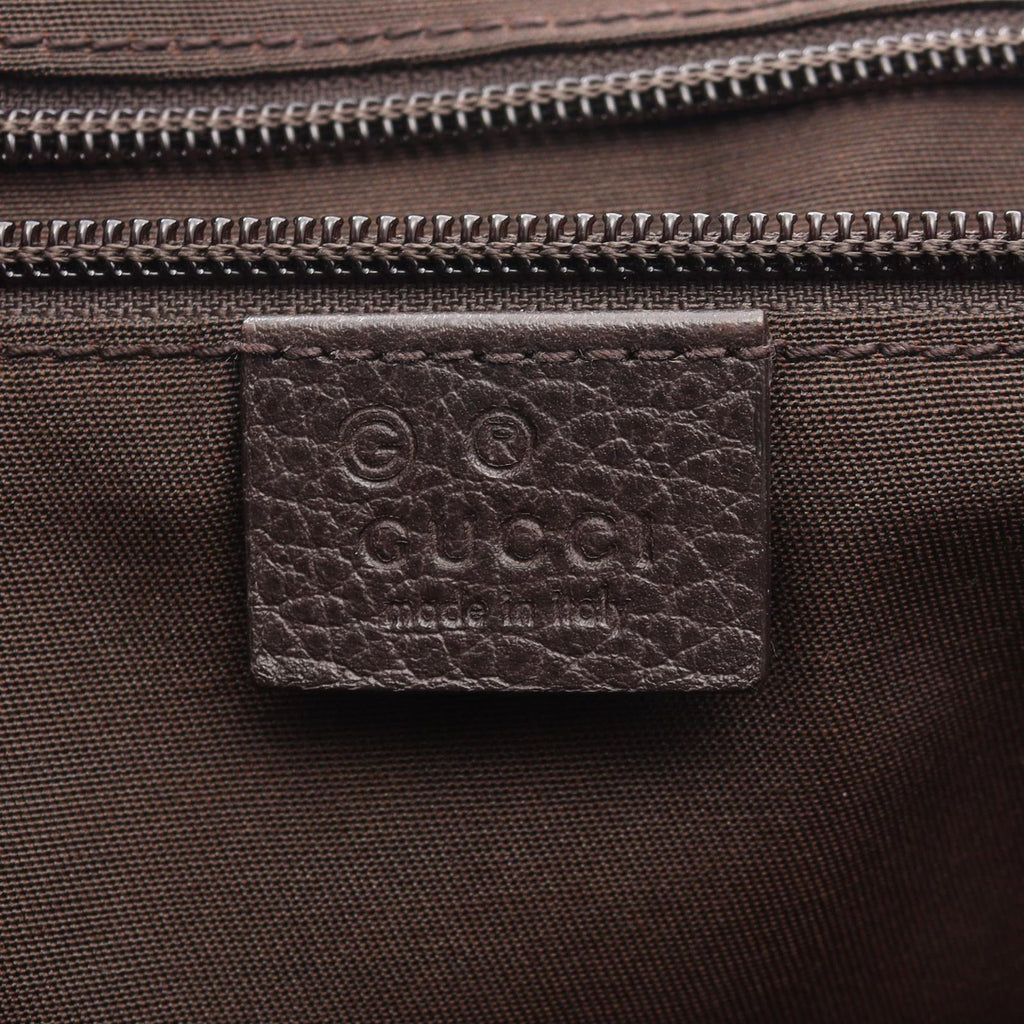 Gucci Shoulder Bag GG Canvas Beige Dark Brown — view 4