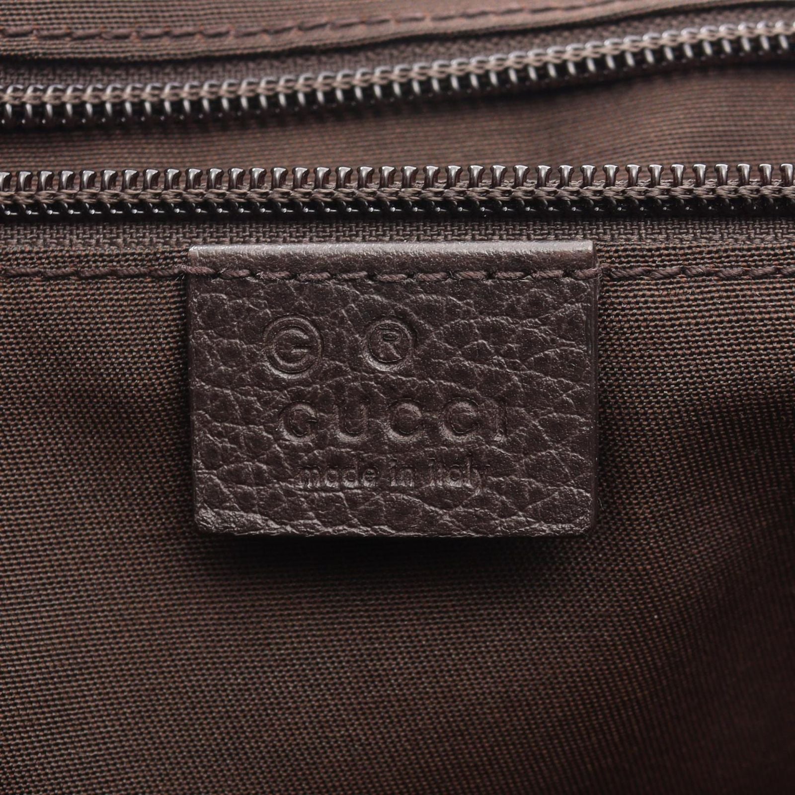 Gucci Shoulder Bag GG Canvas Beige Dark Brown — view 4