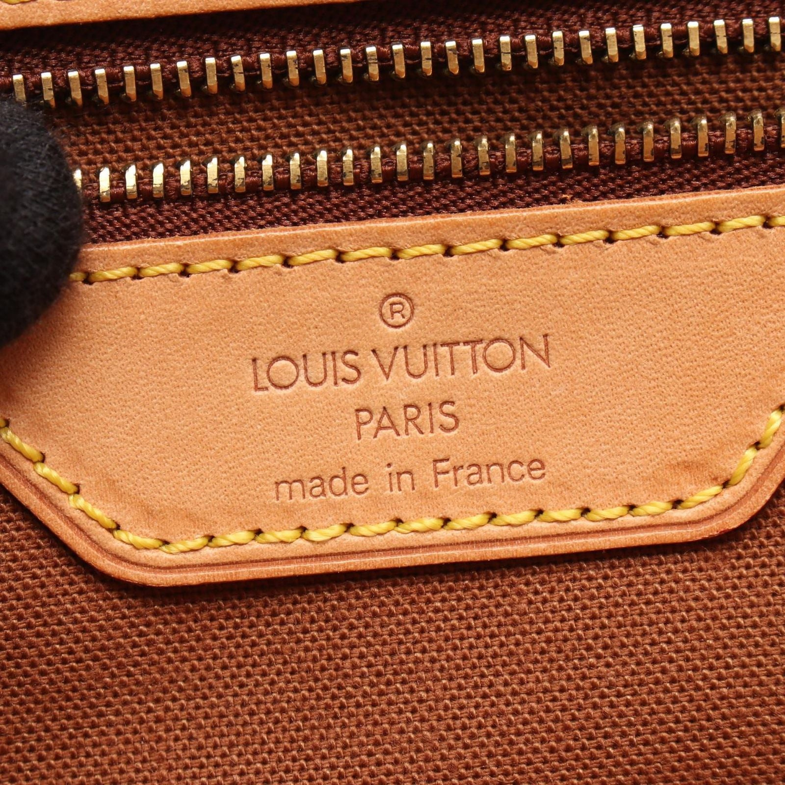 Louis Vuitton Tote Cabas Mezzo Monogram Canvas Leather — view 4