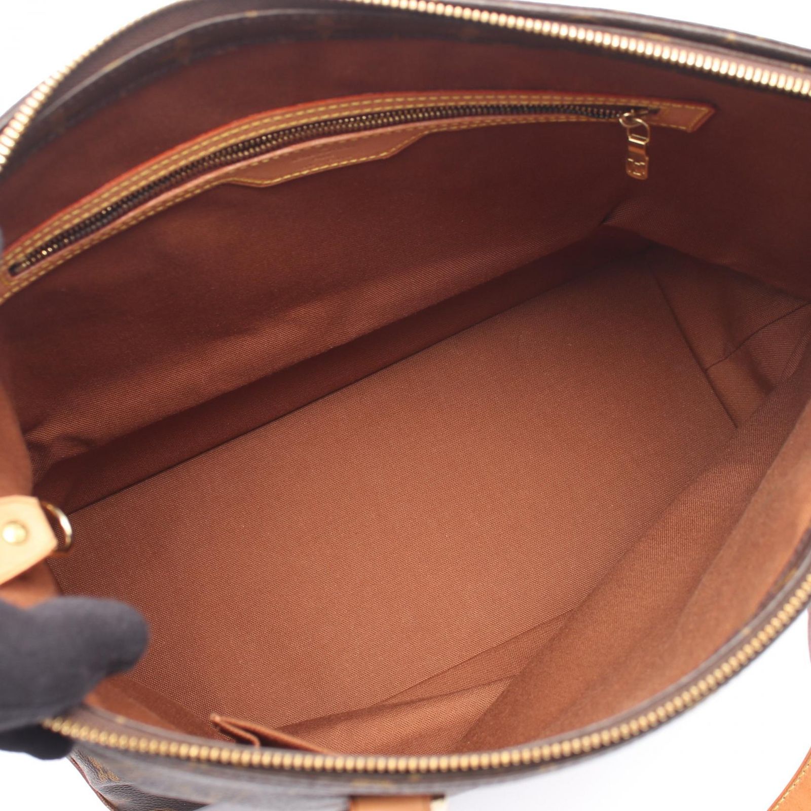 Louis Vuitton Tote Cabas Mezzo Monogram Canvas Leather — view 3