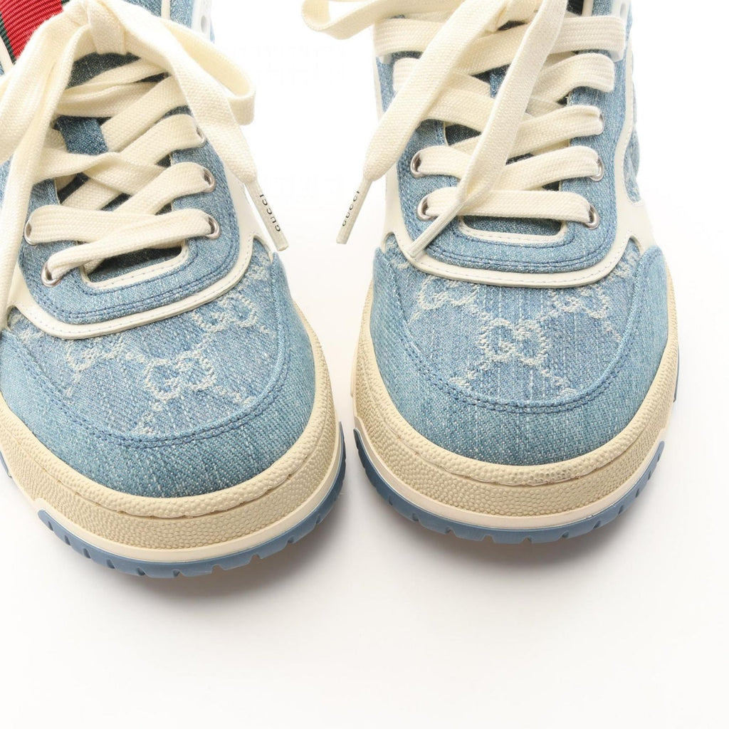 Gucci Sneakers Reweb GG Pattern Denim Leather — view 9
