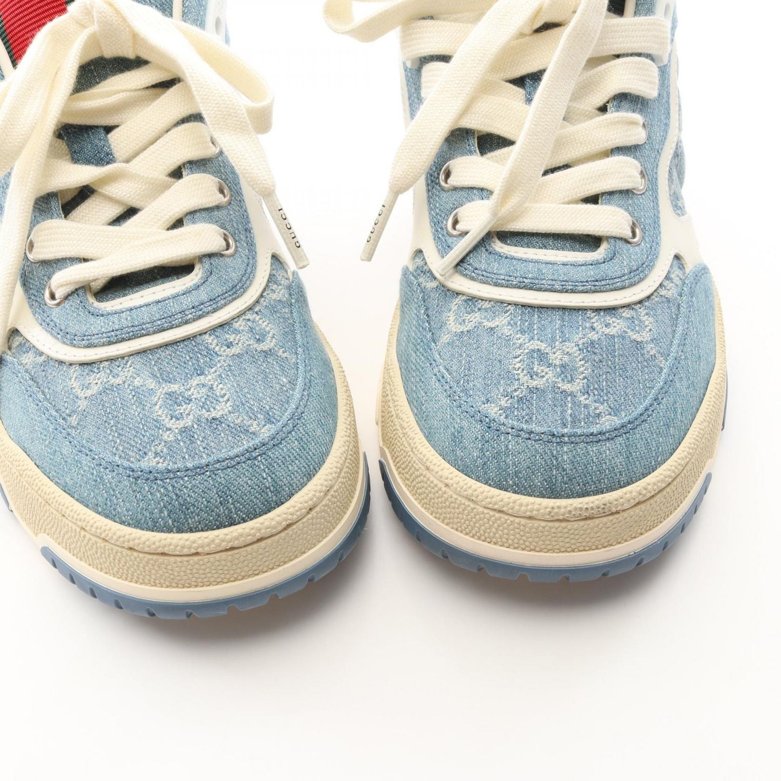 Gucci Sneakers Reweb GG Pattern Denim Leather — view 9