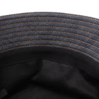 Prada Hat Triangle Plate Denim Bucket — view 8