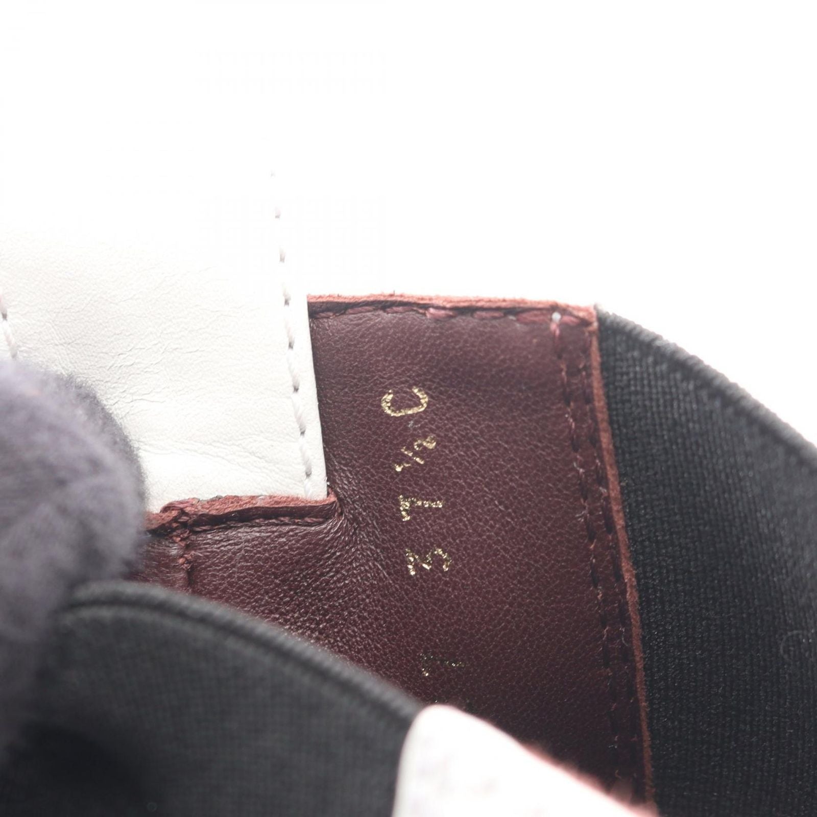 Chanel Boots CC Logo White Black Leather Short — view 7