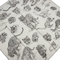 Hermes Scarf Carre 90 Gray Ju Black Tiger Atelier Robert Darre