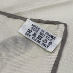 Hermes Scarf Carre 90 Gray Ju Black Tiger Atelier Robert Darre — view 3