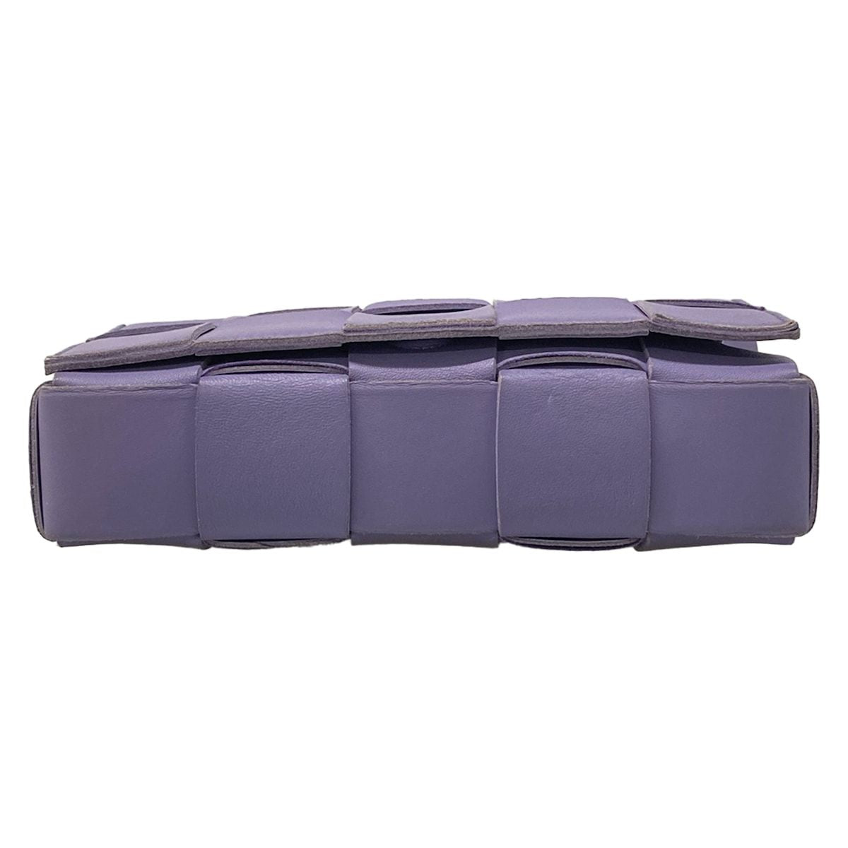 Bottega Veneta Shoulder Bag Cassette Purple Leather — view 5