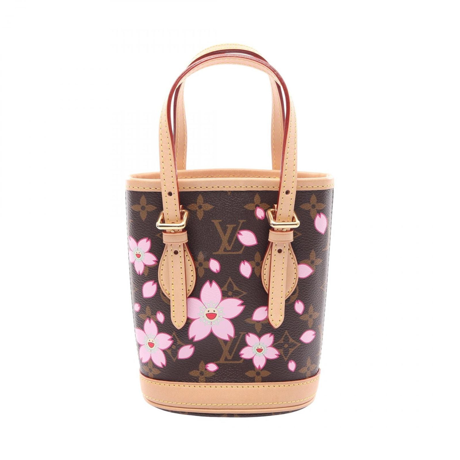Louis Vuitton Handbag LV TM Nano Bucket Canvas Leather LV Takashi Murakami