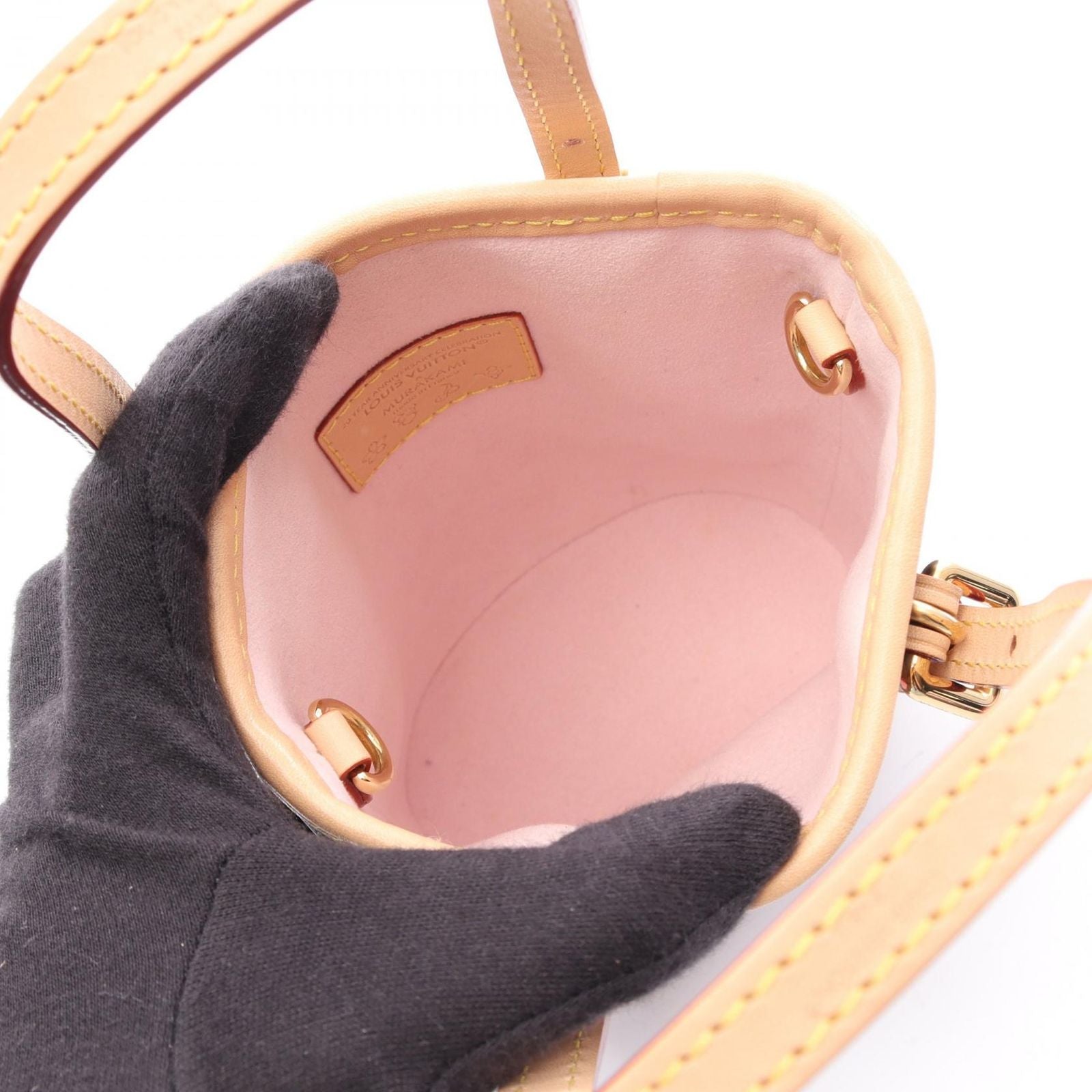 Louis Vuitton Handbag LV TM Nano Bucket Canvas Leather LV Takashi Murakami — view 3
