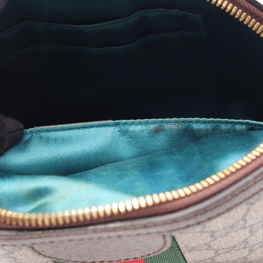 Gucci Shoulder Bag Ophidia GG Supreme Beige Canvas Leather — view 6