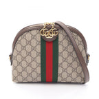 Gucci Shoulder Bag Ophidia GG Supreme Beige Canvas Leather