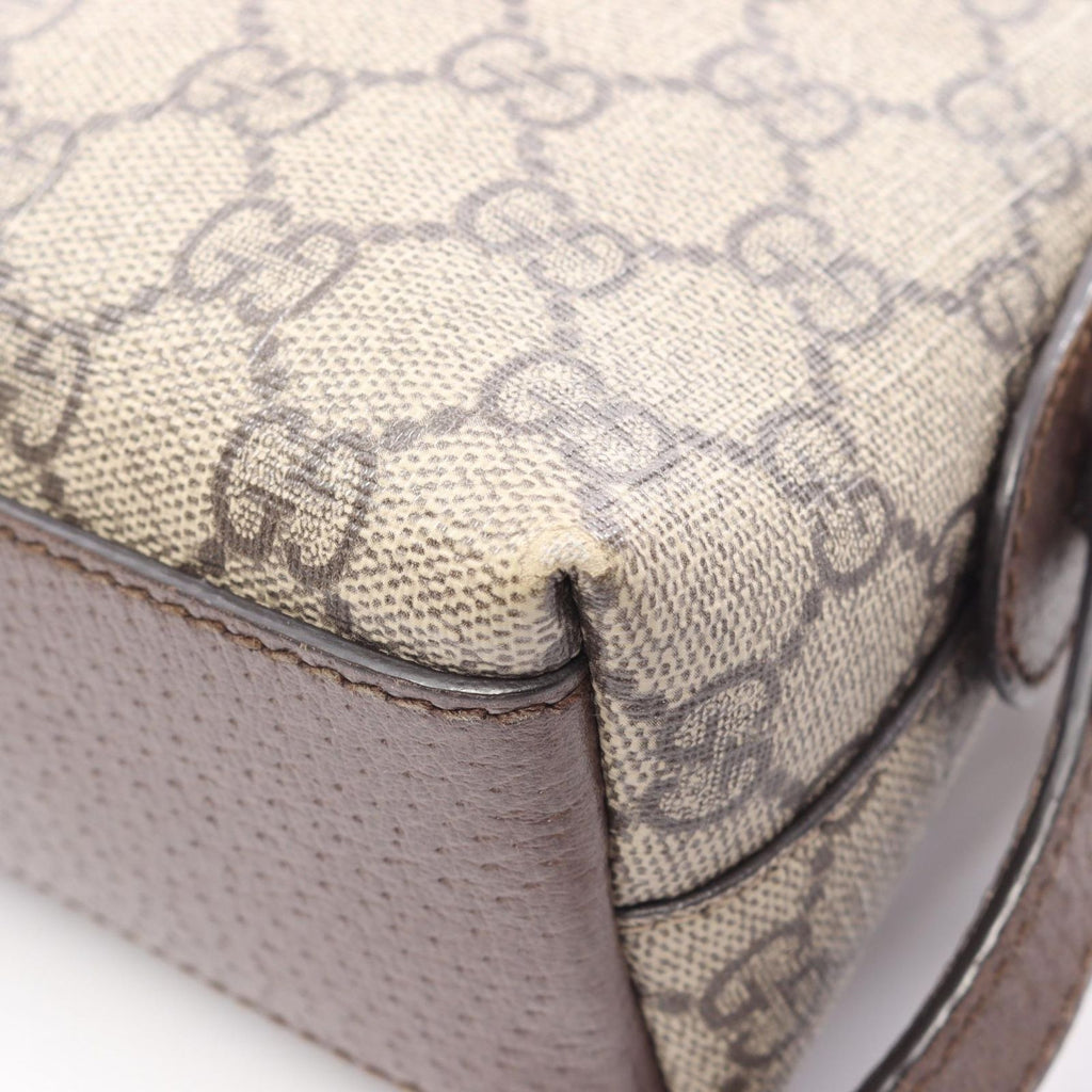 Gucci Shoulder Bag Ophidia GG Supreme Beige Canvas Leather — view 9
