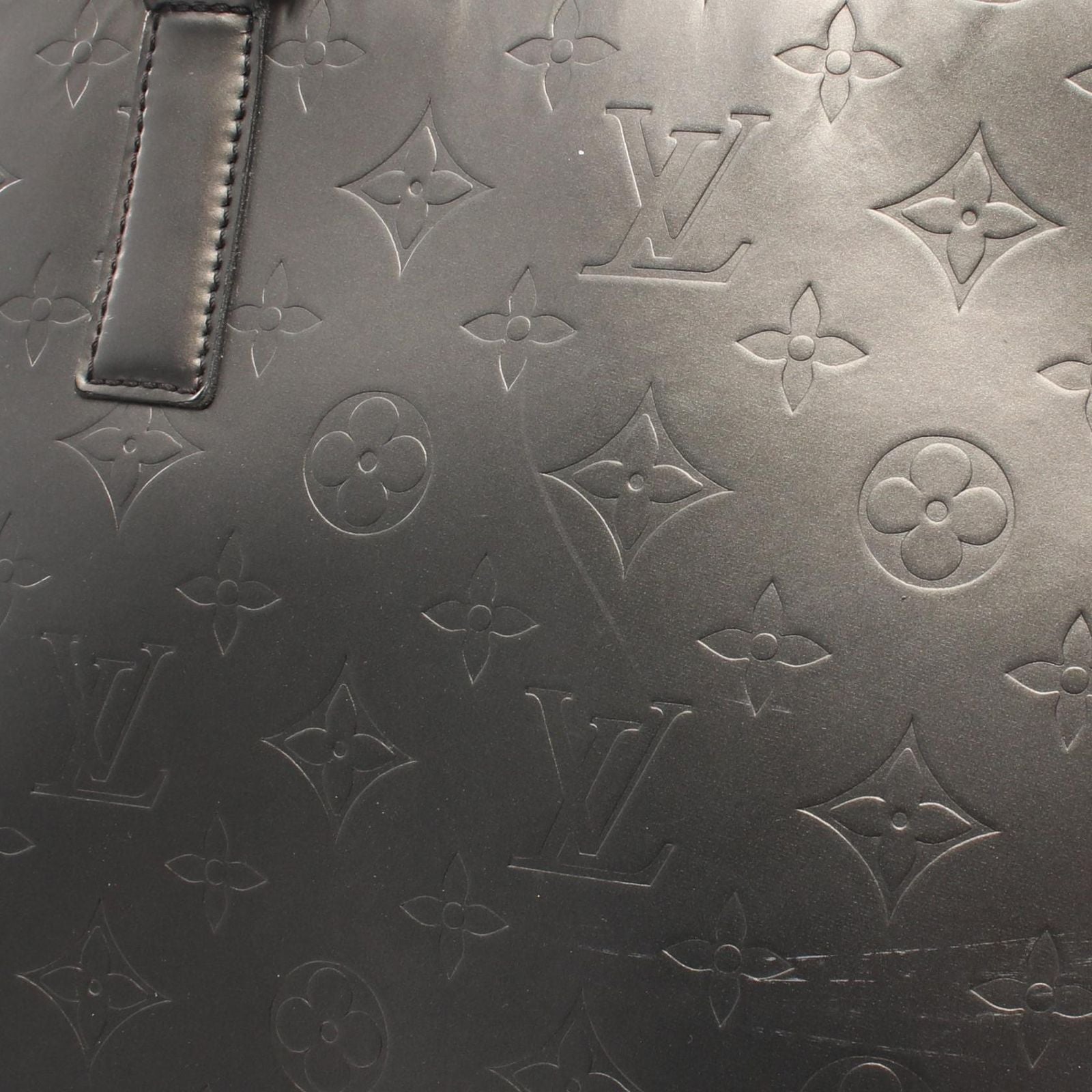 Louis Vuitton Handbag Stockton Monogram Matte Noir Leather — view 9