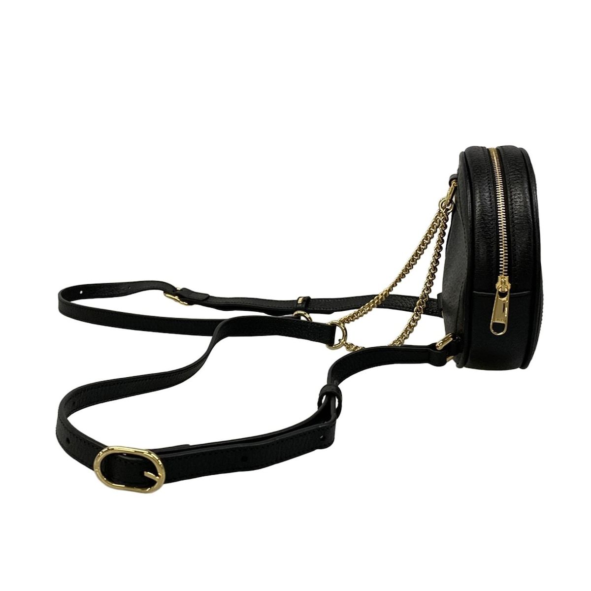 Gucci Backpack Ophidia Mini Black Green Red Leather — view 2