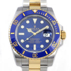 Rolex Watch Submariner Date Roulett Luminous Index Hand Rotating Bezel Blue