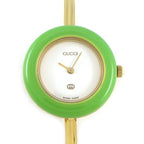 Gucci Watch Change Bezel Multicolor All 12 Colors White Dial Quartz Analog