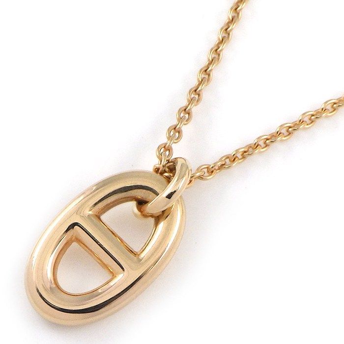 Hermes Necklace Chaine D'ancre Farandole PM 18k Pink Gold